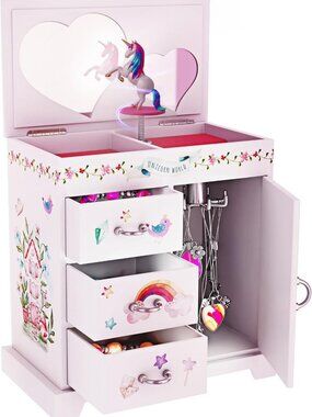 Musical Unicorn Jewelry Box for Kids - Perfect Gift for Girls Ages 3-8